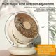 thumbnail image 3 of Desk Air Circulator Electric Fan 360 Auto Rotation Desktop Fan with 3 Speed USB Rechargeable Quiet Fan for Home Office Bedroom, 3 of 5