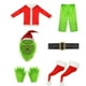 thumbnail image 3 of Disfraz de Navidad Robar Monstruo de piel verde Ropa de Grinch Máscara de monstruo de piel verde El Grinch verde, 3 of 4