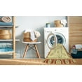thumbnail image 2 of Ahgly Company Machine Washable Indoor Square Abstract Yellow Area Rugs, 8' Square, 2 of 7