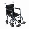 Drive Medical rtlfw19rw-rd Flyweight Lightweight Transport Wheelchair with Removable Wheels