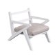 thumbnail image 1 of 1:12 , sofá, sillón, muebles, accesorios para fotos, hecha a mano, accesorios de decoración, Mini silla para balcón, Blanco Hugo Sillón de sofá de casa de muñecas, 1 of 5