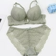 thumbnail image 3 of HongQid Womens Wired Bras Matching Bra And Panty Set Comfortable Push Up Bra Underwire Bra Full Support Lift Bralette Everyday Seamless Bras, 3 of 6