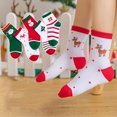 thumbnail image 4 of AURIGATE Clearance! Baby and Toddler Socks 5 Pairs Baby Toddler Kids Christmas Socks Cartoon Christmas Holiday Winter Warm Cotton Socks, 4 of 5