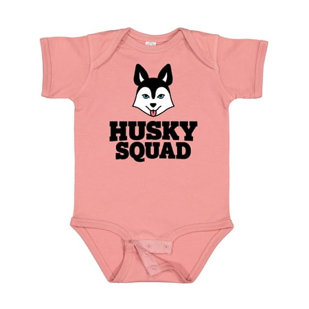 

Inktastic Dog Husky Squad Gift Baby Boy or Baby Girl Bodysuit