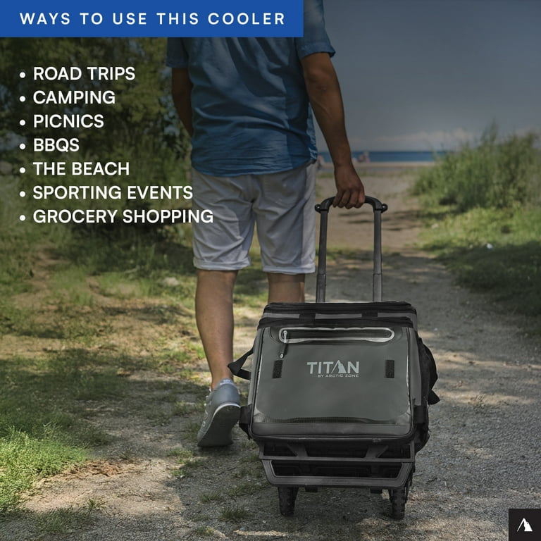 Arctic Zone Titan Ice Chest Soft Side 60 Can Capacity Wheeled
