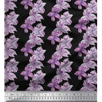 Soimoi Moss Georgette Fabric Flower Floral Printed Craft Fabric by The Yard 42 Inch Wide