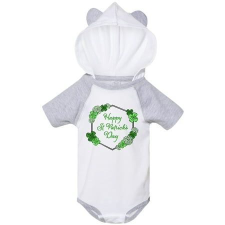 

Inktastic Happy St. Patrick s Day Clovers Gift Baby Boy or Baby Girl Bodysuit