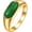 Gold Green, variant on Women's Stainless Steel 8mm Simple Vintage Thin Synthetic Turquoise Gemstone Stacking Signet Pinky Ring