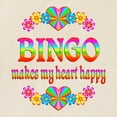thumbnail image 2 of CafePress - BINGO Happy Tote Bag - Unisex Canvas Tote Bag, Beige, 1-Piece, 2 of 7
