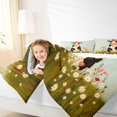 thumbnail image 5 of Manfei Cartoon Floral Cow 7-Piece Twin Bedding,Cute Animal Bedding Comforter Set,Light Blue White, 5 of 6