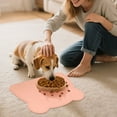 thumbnail image 4 of Hearth & Gear Silicone Cat Food Mat – Non Food Mat With Raised Edges Mat For Floor Easy To Clean Food Tablet, 4 of 5