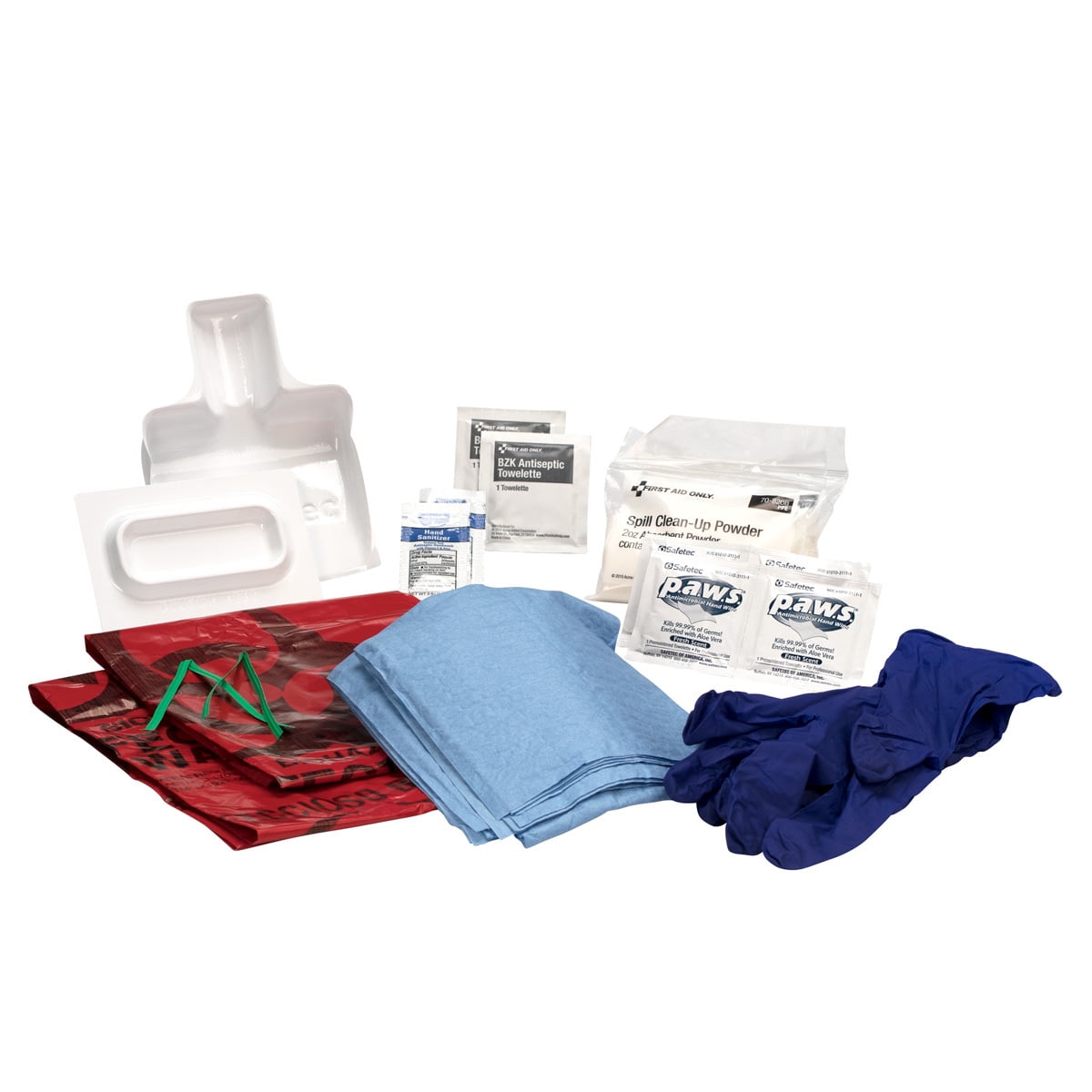 First Aid Only 18 Piece Fluid Spill Response Kit