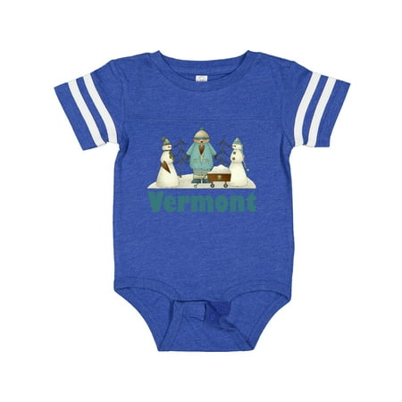 

Inktastic Cute Vermont Snow Kids Gift Baby Boy or Baby Girl Bodysuit