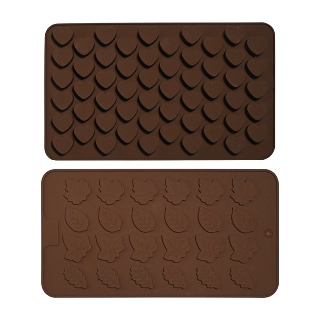 2 piezas de chocolate, molde para galletas, molde de silicona para hornear, adecuado para restaurantes, familias