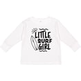 thumbnail image 3 of Inktastic Little Surf Girl with Surfboard Girls Long Sleeve Toddler T-Shirt, 3 of 5