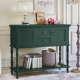 thumbnail image 4 of HLR 42" Farmhouse Modern Console Tables, Entryway Table with Storage Shelf for Living Room, Green, 4 of 10