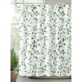 thumbnail image 2 of Shower Curtain Sage Green Eucalyptus Leaves Bathroom Curtains with Hooks, Waterproof Fabric Watercolor Leaf Bath Shower Curtains Set for Bathroom Bathtubs Decor 36x72 Inch, 2 of 8