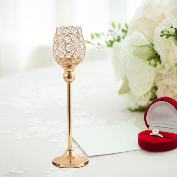 Portavelas De Cristal Para Candelabro Decoración H... – Grandado