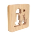thumbnail image 1 of 3D Wooden Lamp, LED Night Light Lightweight Eye Protection  for Bedrooms, 1 of 7