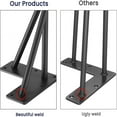 thumbnail image 3 of Easy4Home Hairpin Table Legs 28" Black Metal Set of 4 with Rubber Floor Protectors, 3 of 7