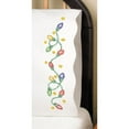 thumbnail image 2 of Tobin Stamped Pillowcases, Christmas Lights, 20" x 30" Embroidery Kit, 2 of 3