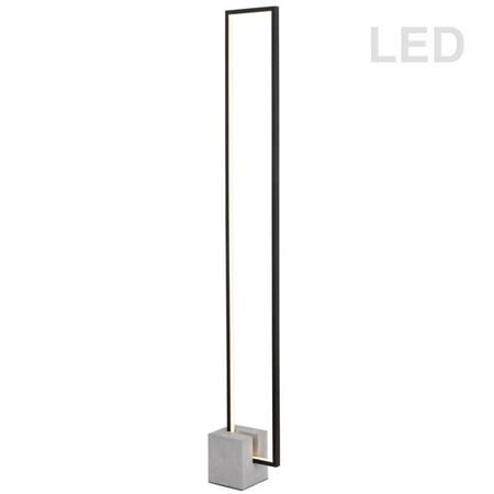 Dainolite Fln Ledf55 Mb Florence 34w Led Concrete Base Floor Lamp