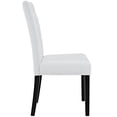 thumbnail image 2 of Modway Confer 19.5" Modern Faux Leather Dining Side Chair in White, 2 of 4