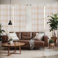 thumbnail image 2 of Ambesonne Beige and Brown Window Curtains, Rococo and Scroll, Each 28" W x 95" L, Beige and Brown, 2 of 5