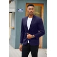 thumbnail image 3 of COOFANDY Sports Jackets for Men One Button Knit Sport Coat Casual Stylish Notched Lapel Blazer, 3 of 6