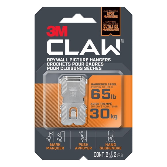 3M CLAW™ Drywall Picture Hanger 3PH65M-2EF