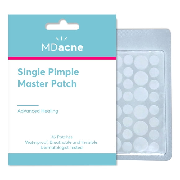 MDacne Parches para espinillas para tratamiento del acné Parches hidrocoloides - Absorbe aceite y pus de poros obstruidos Mezclas ultrafinas y transparentes con todos los tonos de piel, s para pieles