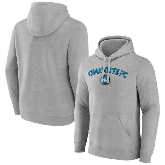 Men's Gray Charlotte FC Victory Arch Pullover Hoodie