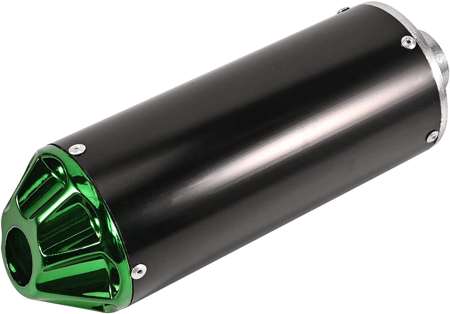 Trkimal 28mm Exhaust Muffler for CRF50 XR50 KLX SSR Thumpstar TTR YCF Lifan Apollo dbx18 50cc 70cc 90cc 110cc 125cc Chinese Pit Dirt Bike Parts (Green)