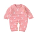 thumbnail image 1 of Combinaison d'Automne à Manches Longues pour Bébés Filles et Garçons, Col, Imprimé Cartoon Bunny, 1 of 7