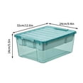 thumbnail image 3 of Penkiiy Storage Box with Removable Tray Clear Plastic Storage Container with Lid for Seasonal Decor, Tool, Office Supplies, Art, Craft Supplies, Sewing Utility Box, 3 of 5