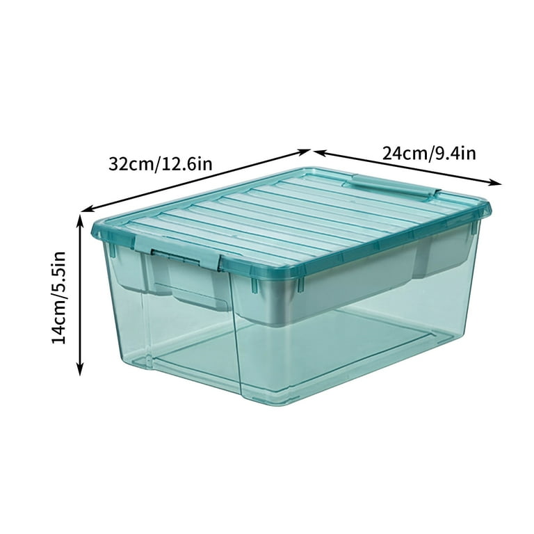 Plastic Storage Box with Removable Tray Craft Organizers and Storage Clear  Storage Container for Organizing Bead Tool Sewing Playdoh 