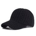 thumbnail image 2 of Winter knitted visor beanie baseball cap, 2 of 3