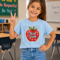 thumbnail image 5 of Godmerch Third Grade Shirt for Kids Cute Apple Back to School Graphic T Shirt, 5 of 6