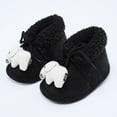 thumbnail image 5 of Fozruso Baby Girls Boys Warm Shoes Soft Booties Snow Boots Comfortable Shoes Toddler Warming And Fashion Shoes Sizes 4.5 Toddler(Black), 5 of 6