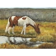thumbnail image 2 of Winkler, Kathy 24x19 Black Ornate Wood Framed with Double Matting Museum Art Print Titled - Meadow Munching, 2 of 4