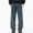 Gray, variant on Men's Jeans Pants Fleece With Elastic Drawstring Loose Oversized Straight Leg Pants Dark Blue
