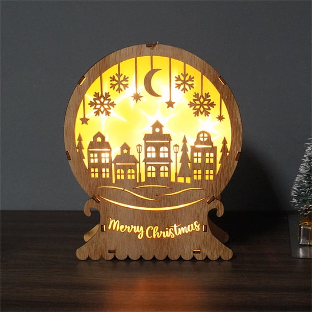 Christmas Ornaments LED Light Chalet Hotel Bar Christmas Tree Decoration