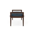 thumbnail image 2 of Pemberly Row Waiting Reception 2 Seat Bench Wood Frame in Blue, 2 of 5