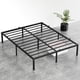 thumbnail image 3 of 14-Inch Full Cama Frame Full-Size Metálico Platform Almacenamiento Under Cama Robusto Structure Easy Assembly No Caja Spring Needed Noise-Free Negro, 3 of 7