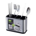 thumbnail image 4 of Clearance Rack under $7 1PC Kitchen Cutlery Holder Spoon Fork Storage Rack Organizer Utensils Chopstick Box Partition Chopsticks Tube Stainless Chopsticks Spoon Partition Tableware Can Filter Wa, 4 of 8