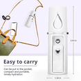 thumbnail image 2 of 3X Portable Nano Mister Mini Steamer Atomization Eyelash Extensions with Mirror White, 2 of 7
