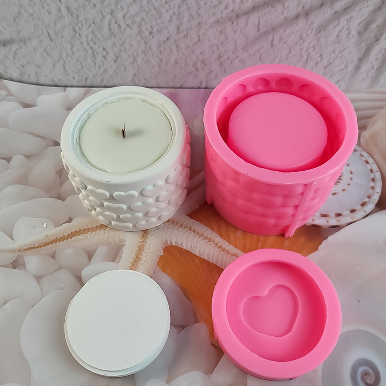 Handmade Cylinder Cup Molds Silicone Moulds Jar Molds Plaster Molds Epoxy Resin Molds for Making