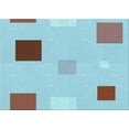 thumbnail image 1 of Ahgly Company Machine Washable Indoor Rectangle Transitional Tron Blue Area Rugs, 3' x 5', 1 of 7