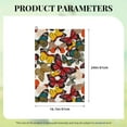 thumbnail image 4 of Easygdp Retro Floral Butterfly Golf Towel 24x16in for Men and Women with Carabiner Clip for Easy Attachment, 4 of 8