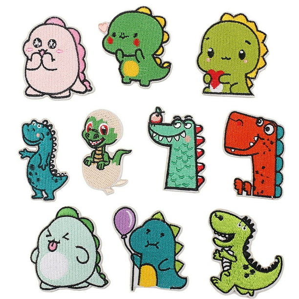 Parches de ropa para ninos lindo dinosaurio para coser o planchar parches bordados para ropa 10 unidades oso de fresa Electronica Walmart en linea